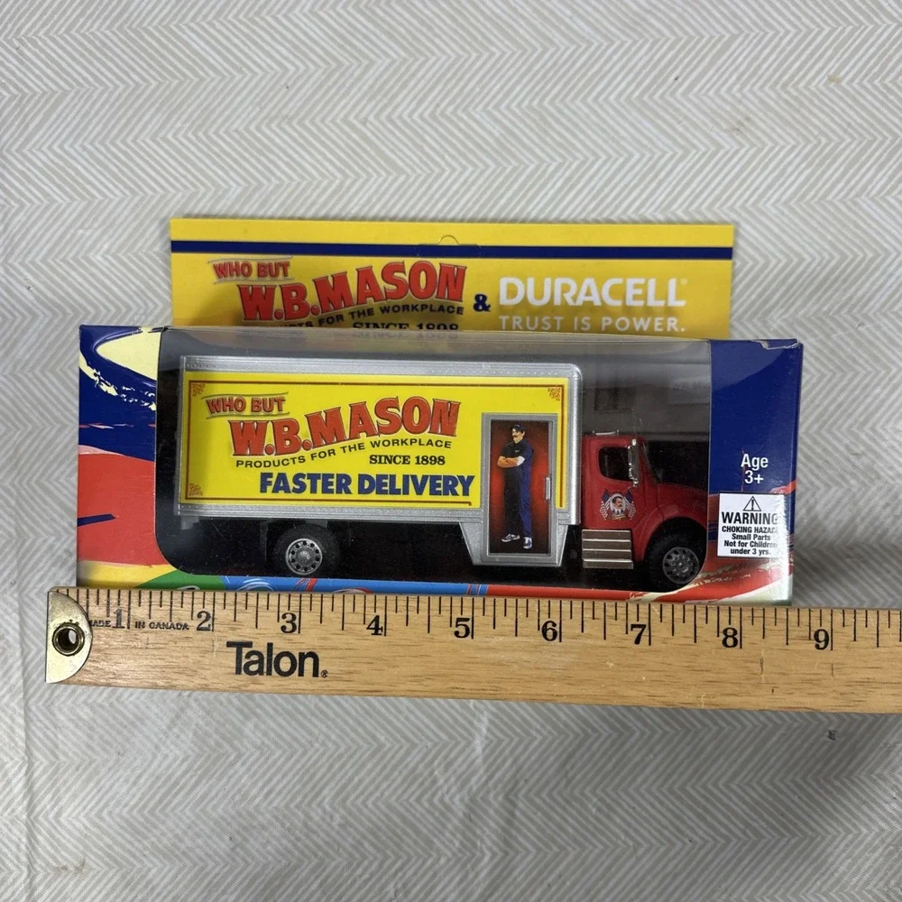 WB MASON &Duracell Delivery Truck‎ Box Diecast Truck Toy New in Box Who But